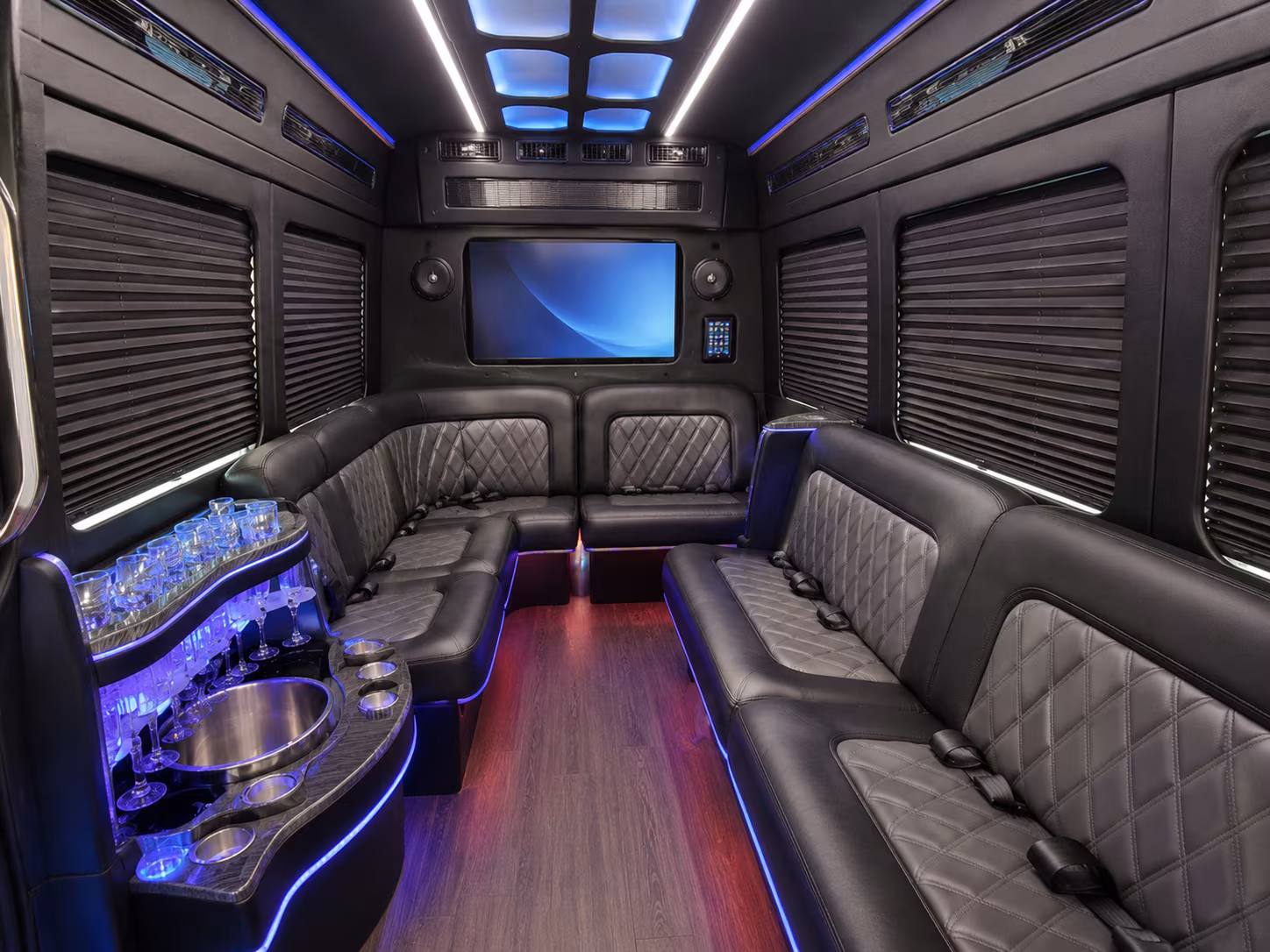 Abilene abilene school event bus rental Sprinter limousine seating